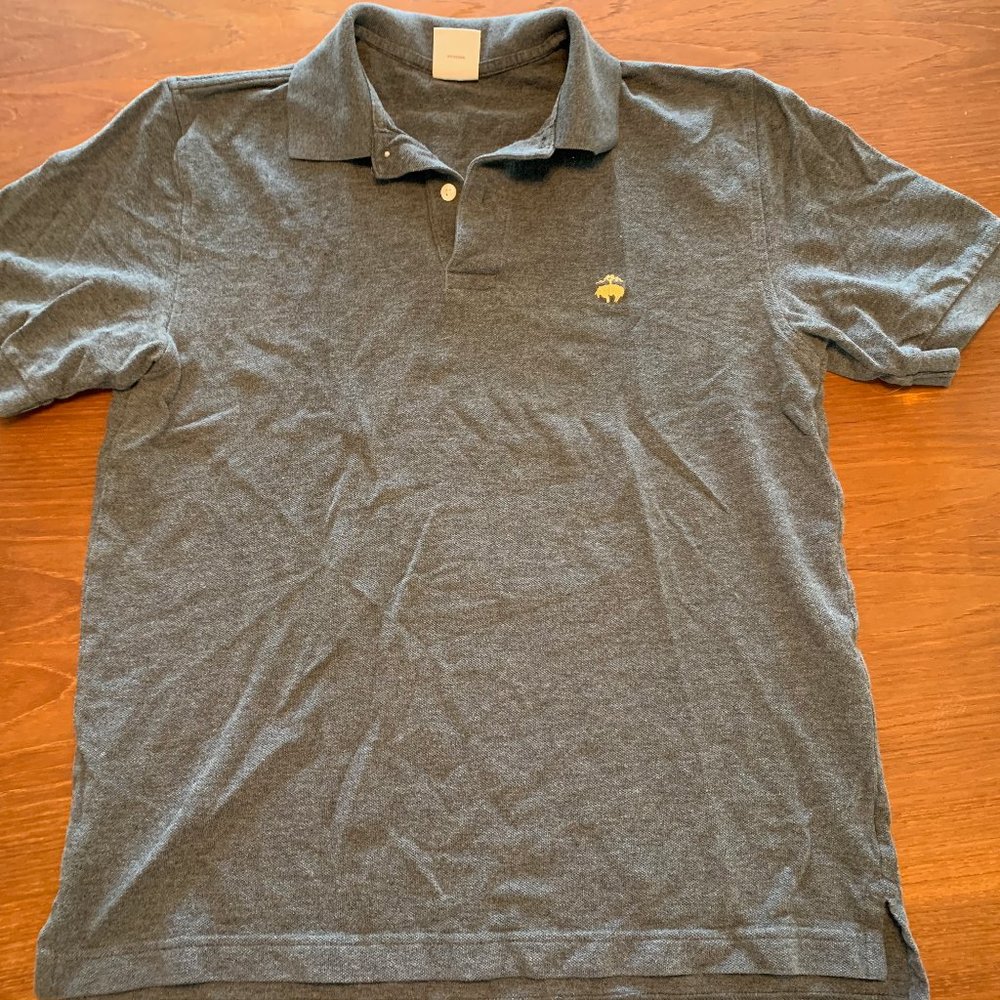 Heather Grey Brooks Brothers Polo Sz S
